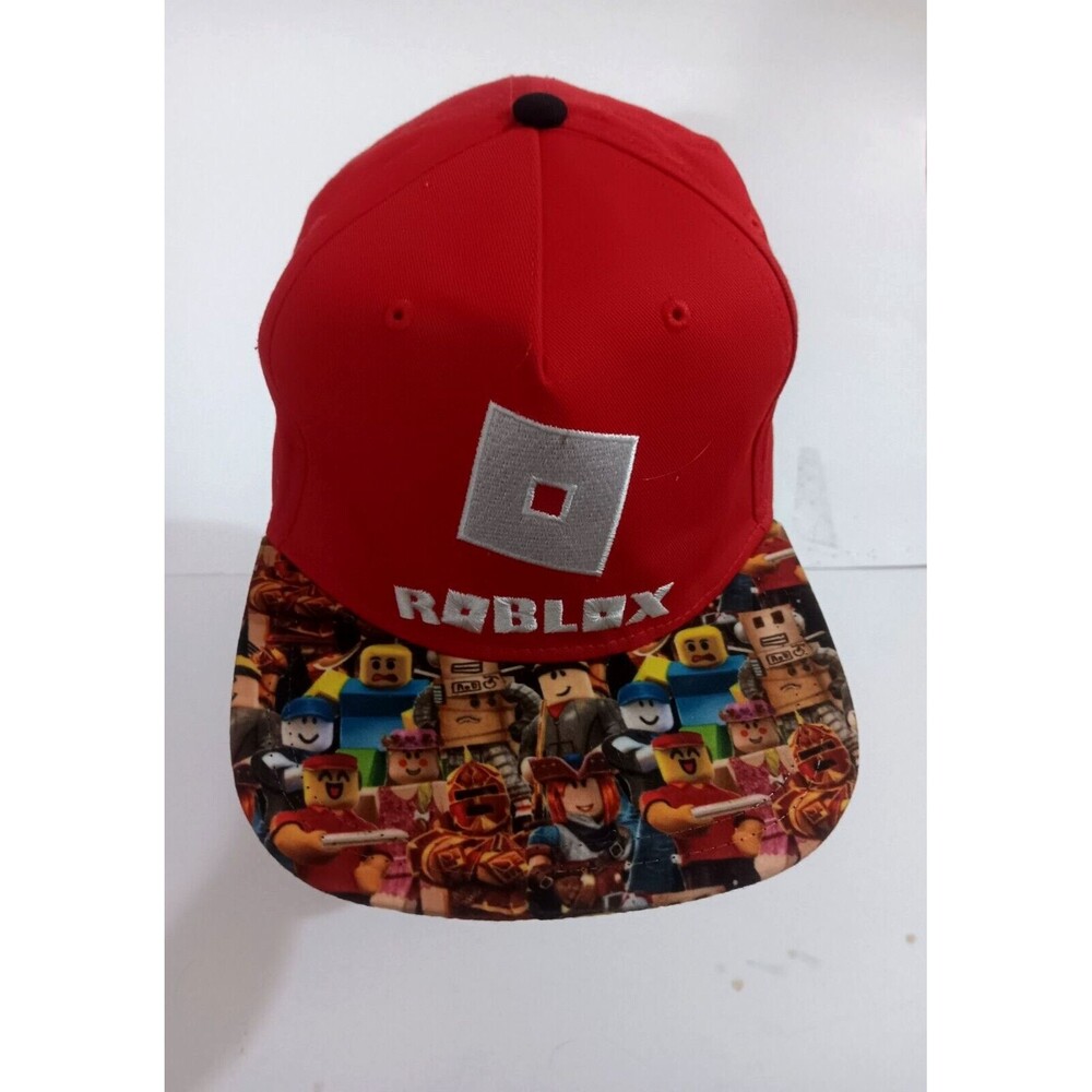 Roblox Video Game Snapback Hat Youth OSFM Adjustable Red #70073